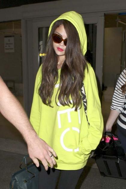 Selena Gomez Supports Adidas Neo at LAX
