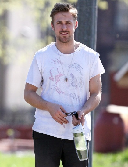 Hey, Girl: Ryan Gosling wants you to care about pregnant lady pigs in small cages