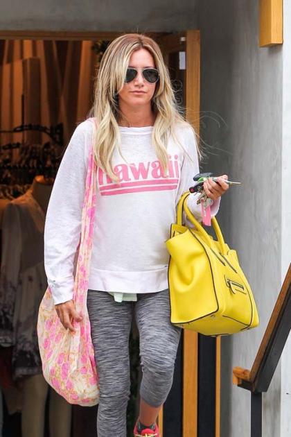 Ashley Tisdale's Post-Vacation Shopping Spree