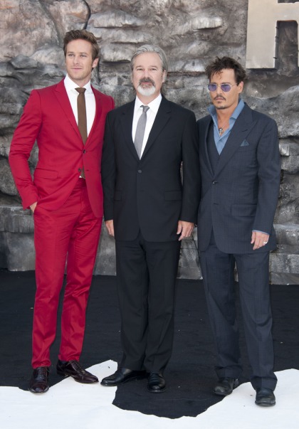Johnny Depp & Armie Hammer's crazy red suit in London: who looks better'