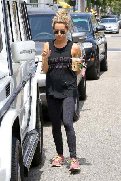Ashley Tisdale Preps for a Busy Week in Beverly Hills