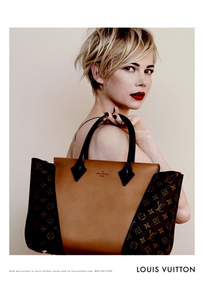 Michelle Williams is the new face of Louis Vuitton handbags: gorgeous & edgy?