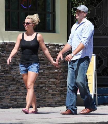 Britney Spears Spends Saturday with David Lucado