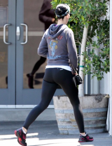 Katy Perry Good Ass At Recording Studio in LA