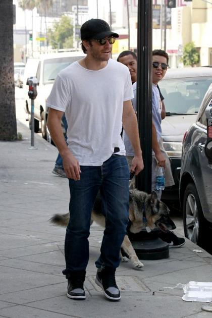 Jake Gyllenhaal: Hunky Dog Walker in LA 