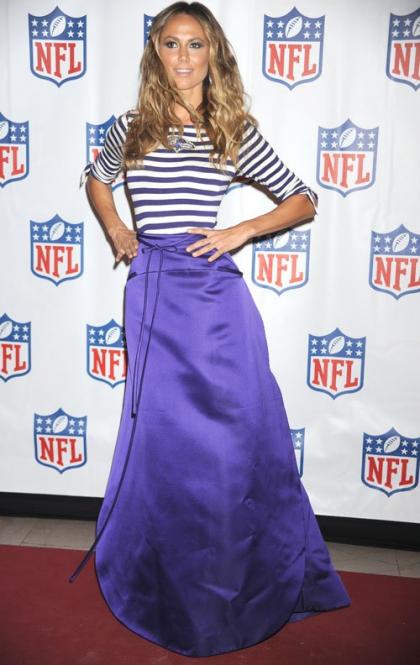 Stacy Keibler Rocks Ravens Gear at Back to Football Event