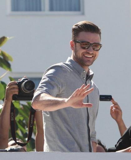 Justin Timberlake Greets Fans in Rio