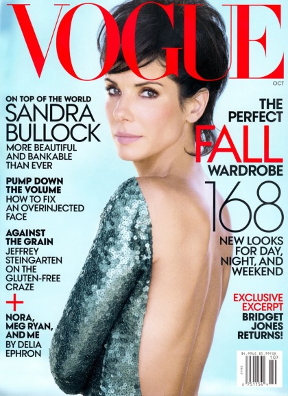 Sandra Bullock's Vogue cover preview: lovely, classic or just a terrible wiglet'
