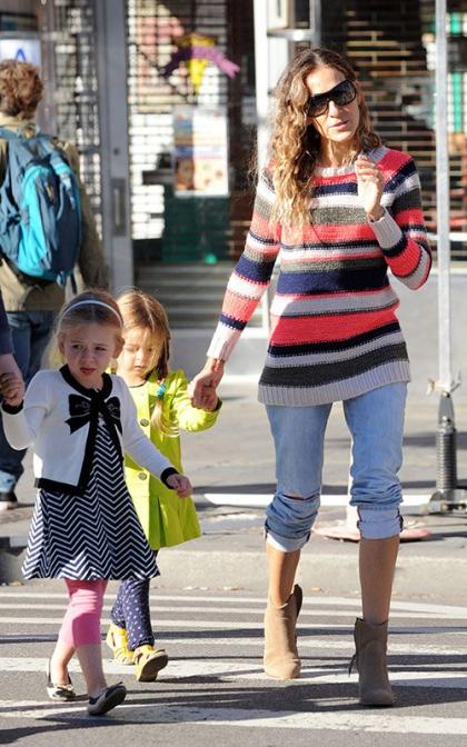 Sarah Jessica Parker: Off to School with the Twins