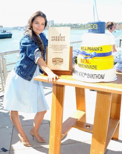 Katie Holmes Helps Feed the Hungry with Hellmann's