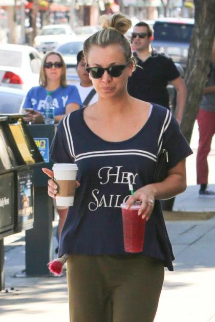 Kaley Cuoco Shows Off the Rock in Sherman Oaks