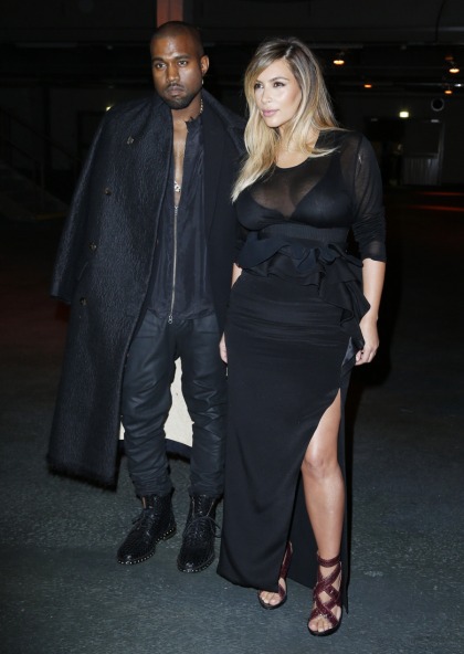 Kim Kardashian & Kanye West attend Givenchy show in   Paris: try-hard or cute?