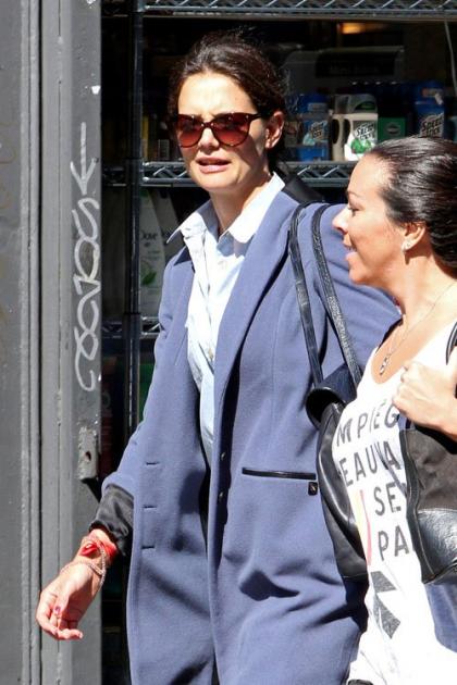 Katie Holmes Chases Away the Monday Blues in NYC