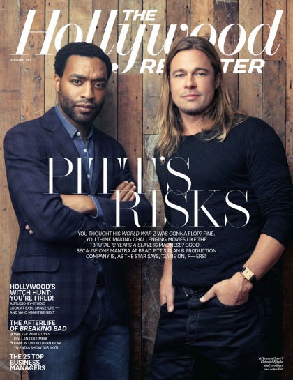 Brad Pitt covers THR, basically gloats about how he's an awesome producer