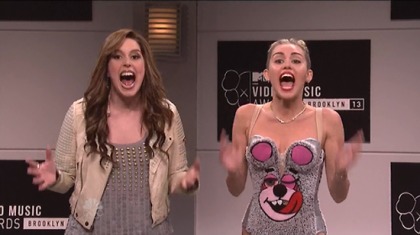 Miley Cyrus hosted SNL with lots of tongue & no twerk: how did she do?