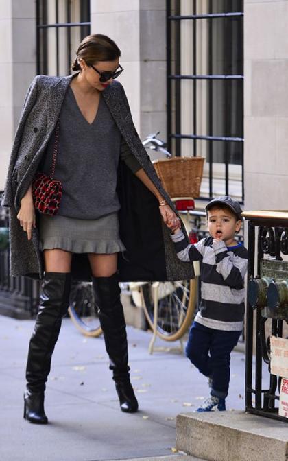 Proud Mommy Miranda Kerr Cuddles Flynn in NYC