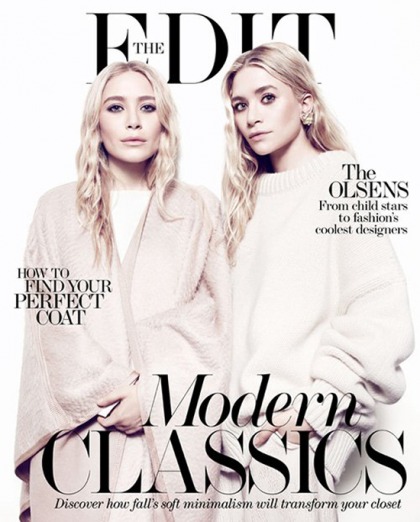 Mary-Kate & Ashley Olsen cover The Edit: creepy cool or washed out & weird?