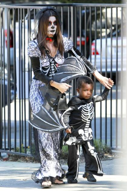 Sandra Bullock and Louis Celebrate Halloween