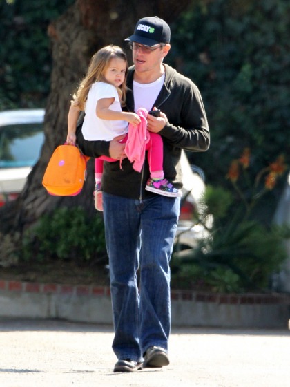 Matt Damon's getting pap?d with his kids more often now that he lives in LA