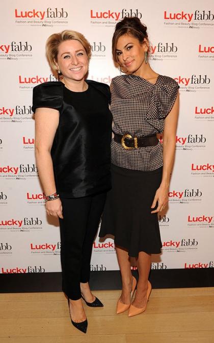 Eva Mendes: Beautiful for Lucky Magazine Event