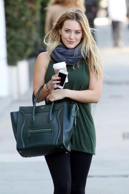 Hilary Duff Starts her Morning with a Smile