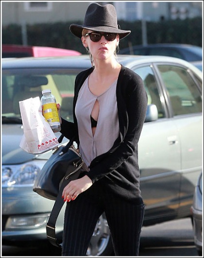 January Jones Drops Some Cleavage' Finally! January Jones Drops Some Cleavage' Finally!