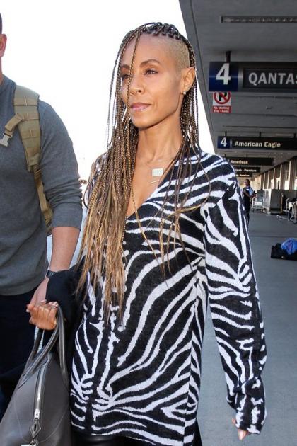 Jada Pinkett Smith: Beautiful in Braids at LAX 