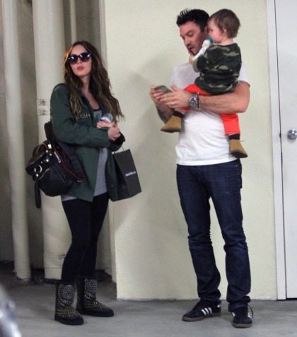 Megan Fox shows off her third-trimester baby bump with BAG & Noah Shannon