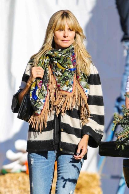 Heidi Klum Buys a Forest Full of Christmas Trees with the Fam