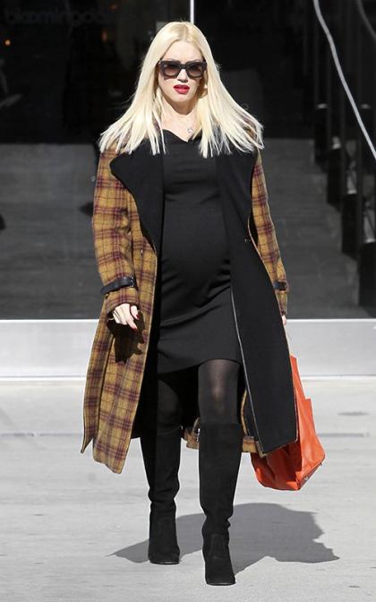 Gwen Stefani Shows Off Big Baby Bump During Los Angeles Retail Romp