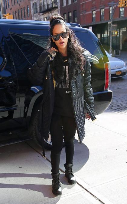 Rihanna: Bundled Up in the Big Apple