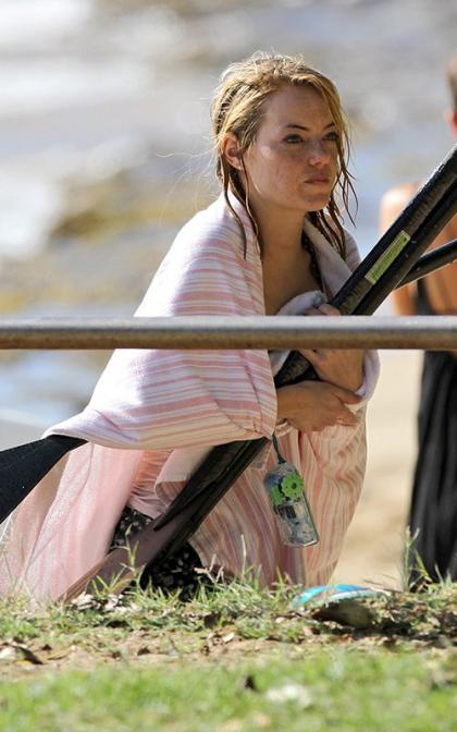 Emma Stone: Hawaiian Beach Hottie
