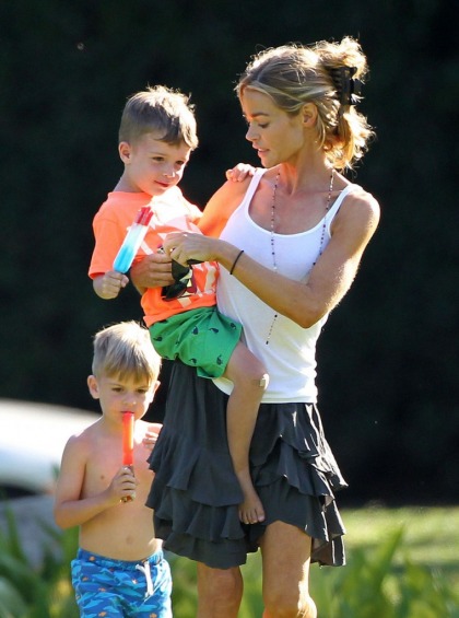 Denise Richards will take Charlie Sheen's twins again if they?re headed for foster care