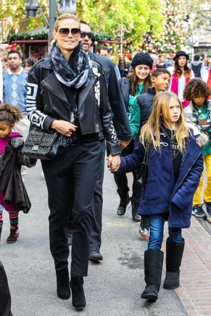 Heidi Klum Takes the Kids to The Grove