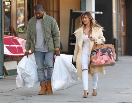 Kanye Painted Nudie Pics on Kim Kardashian's Birkin Bag