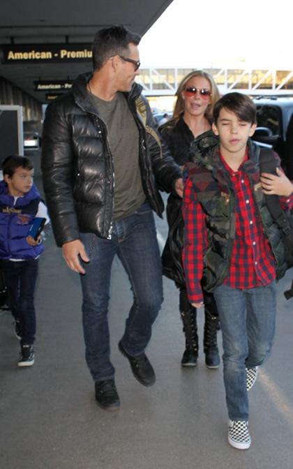 LeAnn Rimes and Eddie Cibrian Jet Off with the Boys for New Year's Festivities