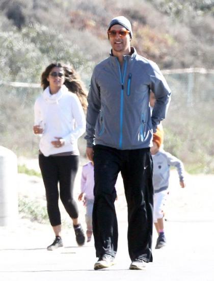 Matthew McConaughey Gets Fit with the Fam in Malibu