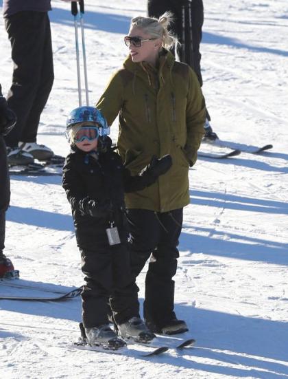 Gwen Stefani Hits the Slopes with Her Little Men