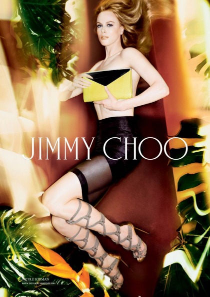 Nicole Kidman's new Jimmy Choo print ads: cartoonish, sad and/or disastrous'