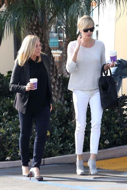 Charlize Theron Spends Mommy Time in Beverly Hills