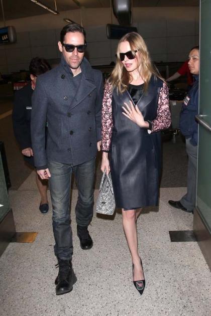 Kate Bosworth and Michael Polish Return from Paris Fashion Week