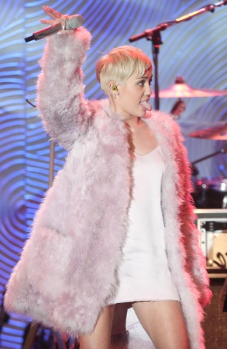 Miley Cyrus At The 56th Annual GRAMMY Awards Pre-GRAMMY Gala