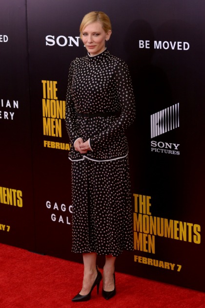 Cate Blanchett in Proenza Schouler at the 'Monuments Men' premiere: not cute'