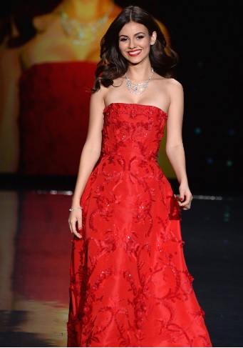 Victoria Justice At Go Red For Women The Heart Truth Red Dress Fashion Show