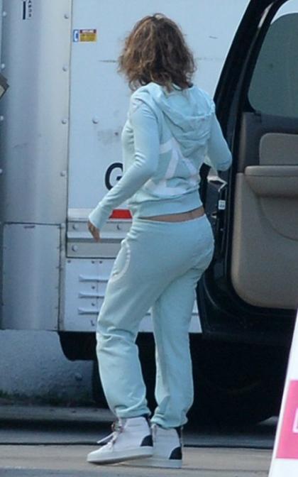 Jennifer Lopez Reports for Duty to 'Adrenalina' Music Video Set