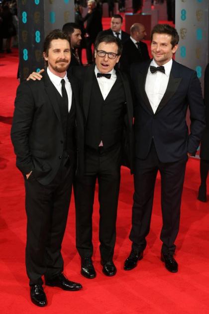 Christian Bale, David O. Russell & Bradley Cooper: 2014 BAFTA Buddies