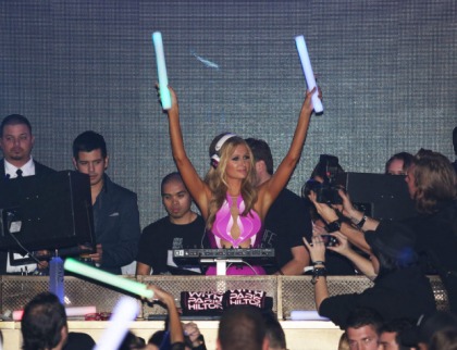 DJ Paris Hilton Was Hard at Work