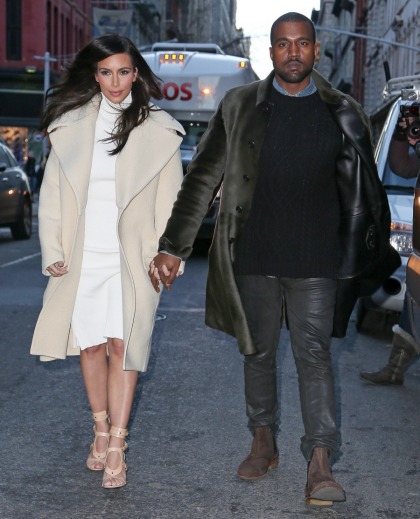 Kim Kardashian's cream Celine ensemble in NYC: surprisingly sophisticated'