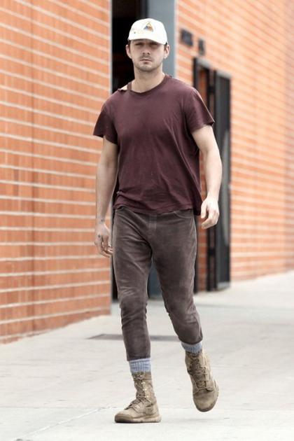 Shia LaBeouf Shows off His Chic Physique