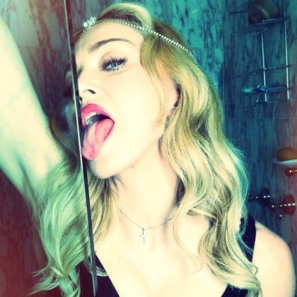 Madonna Cleans the House With Her Tongue